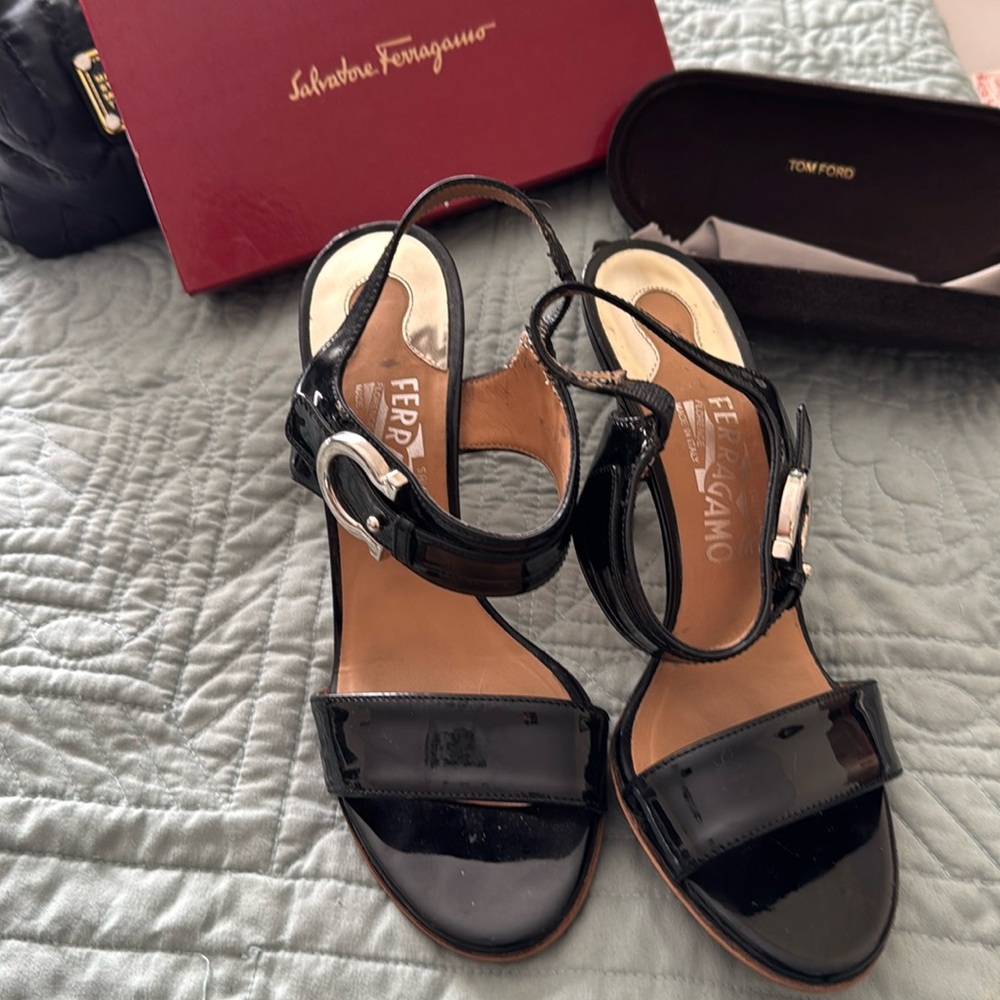 Salvatore Ferragamo Black Women's Heels